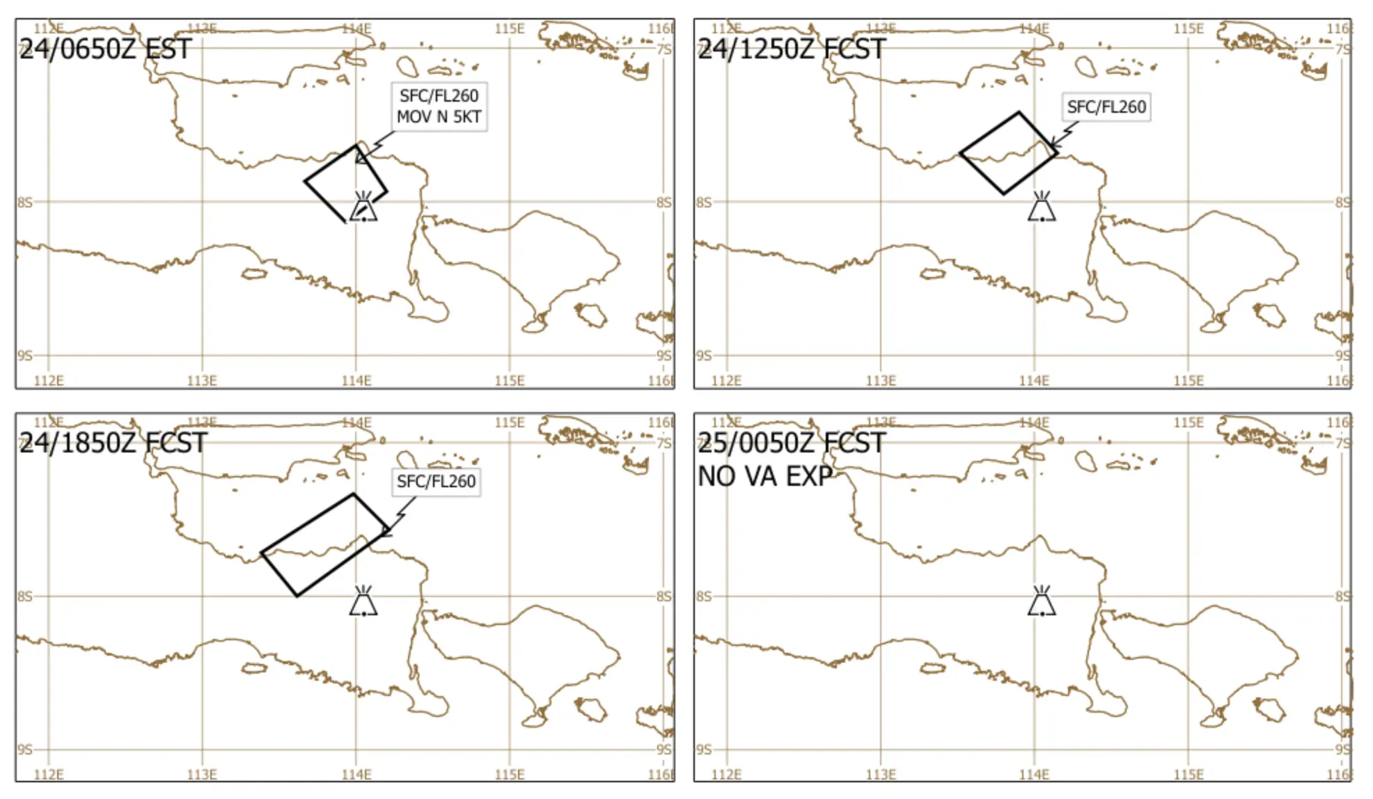 Graphical advisory by Darwin VAAC